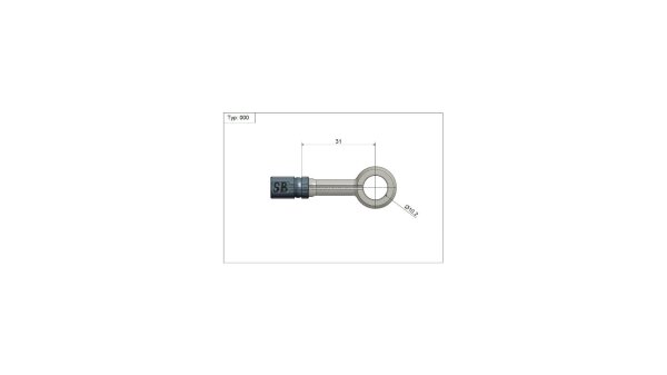 SPEEDBRAKES Ringanschluss Vario "Typ 000 Edelstahl, Ø innen 10,2 mm