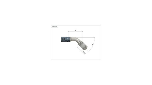 SPEEDBRAKES Ringanschluss Vario "Typ 004" 45° Zur  Edelstahl, Ø i