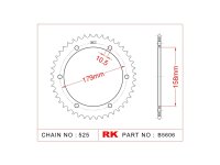 RK Kettenrad "5606" 525, Stahl 45 Zähne