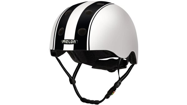 MELON Helm "All Stars" Urban Active, Mag straight black white, Gr. XXS-S (46-52 cm)