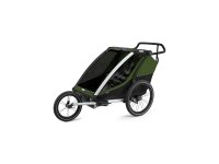 THULE Kinderanhänger "Chariot Cab 2"  ei aluminium / zypressengrün