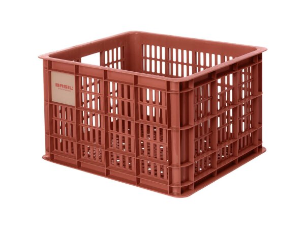 BASIL V.R.-Korb "Crate M" Kunststoff, Volumen: 29  terra red