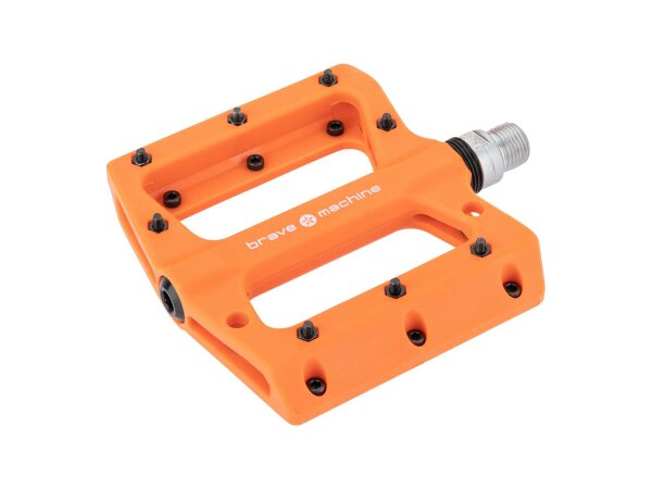 BRAVE Plattform-Pedal "Dirt 2"  SB-verpackt, Nylon orange