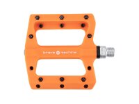 BRAVE Plattform-Pedal "Dirt 2"  SB-verpa orange