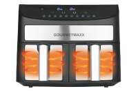 GOURMETMAXX Heißluft-Fritteuse Zweikammer 7l