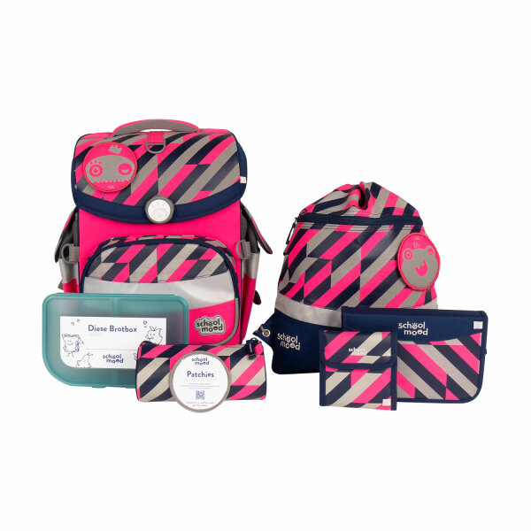 School Mood Schulranzenset Timeless Air+ Yuna Neon Pink