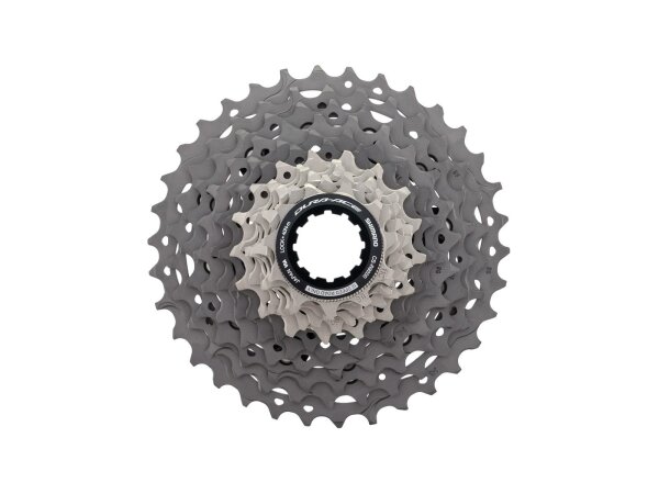 SHIMANO Kassettenzahnkranz "Dura Ace" CS 11-12-13-14-15-17-19-21-24-27-30-34 Zähne 6x Titanritzel, 6x Stahlritzel