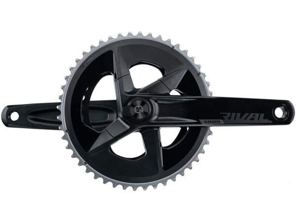 SRAM Kettenradgarnitur Powermeter "Rival 35 / 48 Zähne, 172,5 mm Kurbellänge, Kettenlinie 45 mm, Lochkreis 107 mm