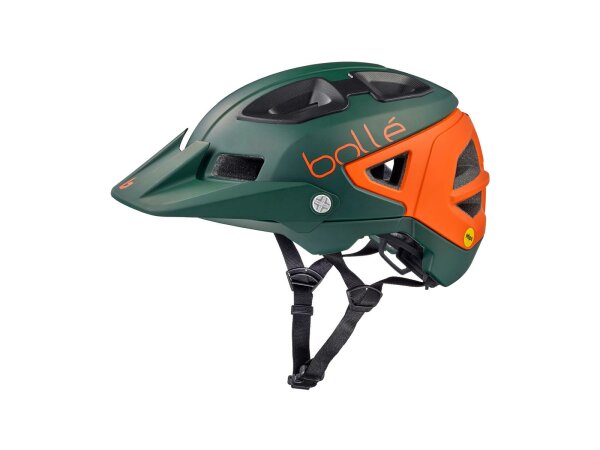 BOLLÉ MTB-Helm "Trackdown MIPS" Adjustab green orange, Gr. S (52-55 cm)