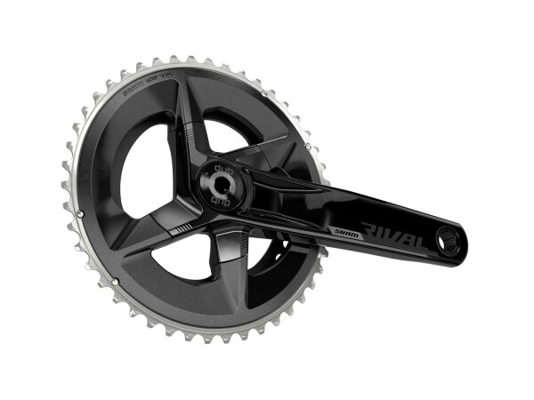 SRAM Kettenradgarnitur "Rival AXS" 2-fac 33 / 46 Zähne, 172,5 mm Kurbellänge, Kettenlinie 45 mm, Lochkreis 107 mm