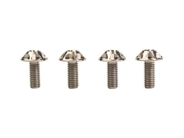 SILCA Schraube 6Al/4V Titanium, 4er Pack silber