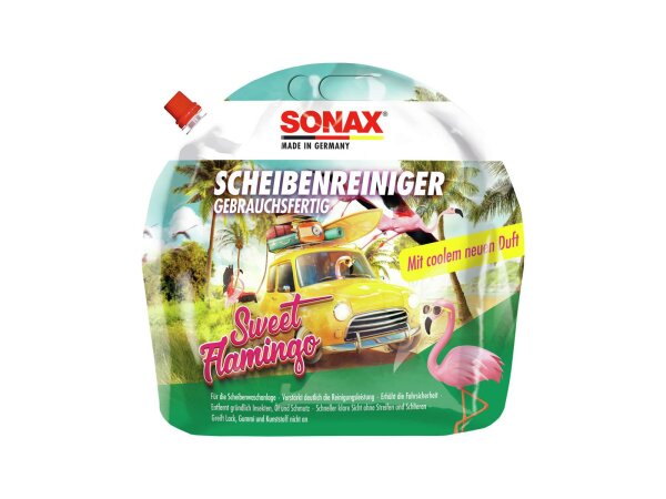 SONAX Scheibenreinger Gebrauchsfertig, 3 Sweet Flamingo