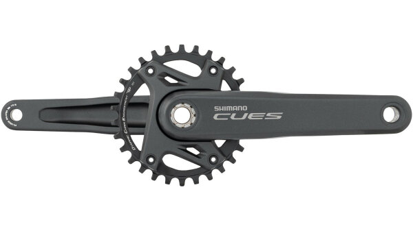 SHIMANO Kettenradgarnitur "CUES" FC-U600 30 Zähne, 175 mm Kurbellänge, Kettenlinie 52 mm, ohne Kettenschutzring