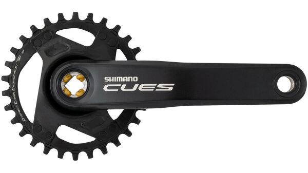 SHIMANO Kettenradgarnitur "CUES" FC-U400 30 Zähne, 170 mm Kurbellänge, Kettenlinie 52 mm, ohne Kettenschutzring