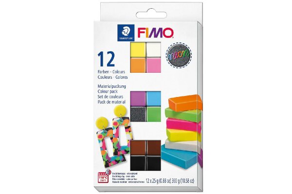 STAEDTLER Modelliermasse Fimo effect neon MP Set