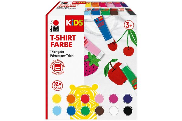 MARABU KiDS T-Shirt Farbe 36ml 12er Set