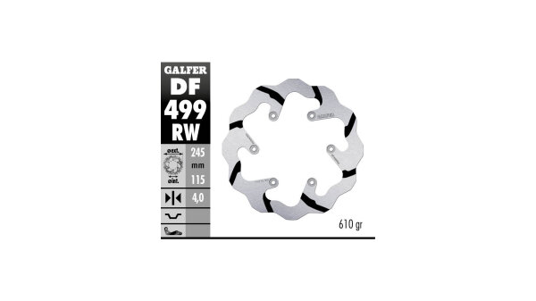 GALFER Wave Bremsscheibe "DF499" Typ RW - Offroad starr grooved