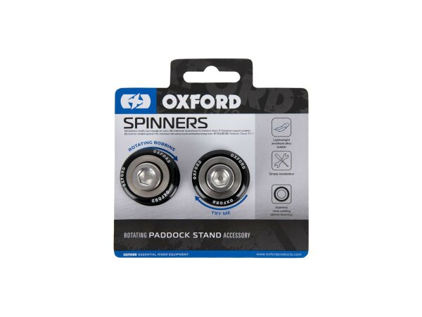 OXFORD Prismabuchsen "SPINNERS" Für V-Au M10 x 1,5 mm, schwarz