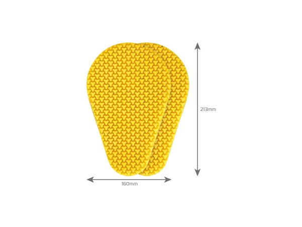 OXFORD Protektor Level 2 "Dynamic" Unive Knieprotektor, groß 250 x 160 x 9 mm