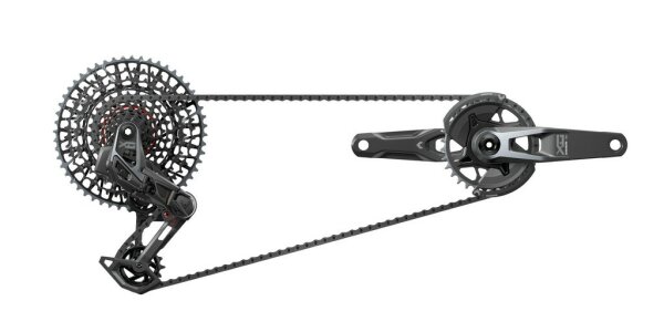 SRAM Schaltgruppen-Set "X0 Eagle AXS Tra 175 mm Kurbellänge, mit verpresster Achse