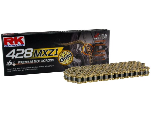 RK Kette "GB428MXZ1" 1/2x5/16, MX-Racing 142 Glieder, Clipschloss