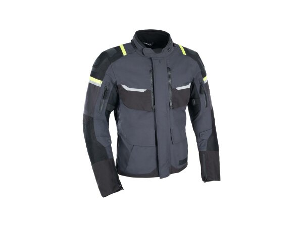 OXFORD Jacke "Stormland" Herren, Materia Gr. S, grau / schwarz / neongelb