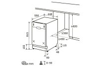 EXQUISIT EGSP9410-E-030D Geschirrspüler inox