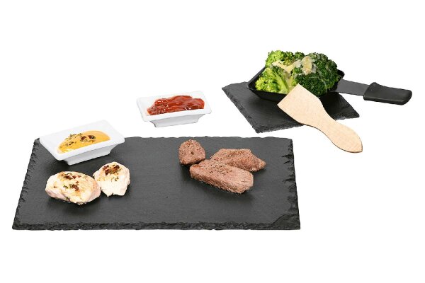 KESPER Raclette-Set Schiefer 10teilig