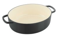 BALLARINI Cocotte Bellamonte Gusseisen oval 4,5l 29cm schwarz