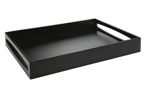 LEOPOLD Tablett MDF schwarz