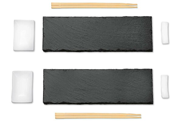 KESPER Sushi Set Schiefer 8teilig