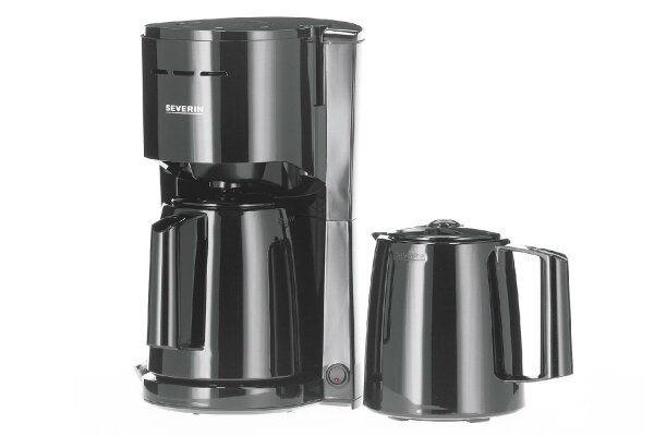 SEVERIN Filterkaffeemaschine KA9307 1000W 8 Tassen mit 2 Thermokannen schwarz