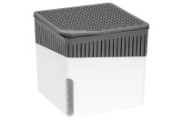 WENKO Raumentfeuchter Cube 1000g 16,5x15,7x16,5cm weiss grau