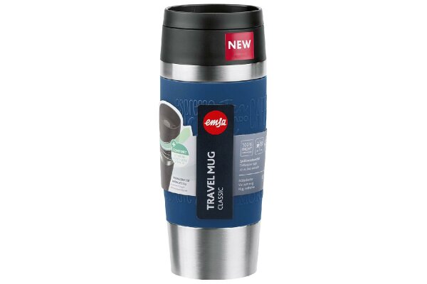 EMSA Isolierbecher Travel Mug Classic 0,36l dunkelblau