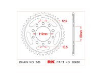 RK Kettenrad "6600" 530, Stahl 42 Zähne