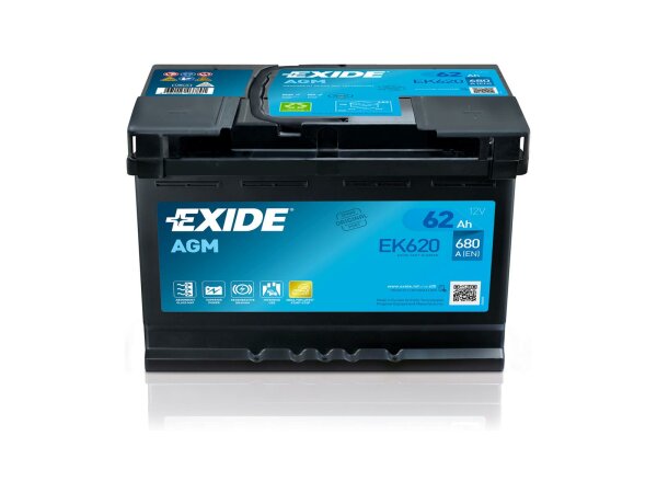 EXIDE Starterbatterie "Start-Stop AGM" F "EK620"