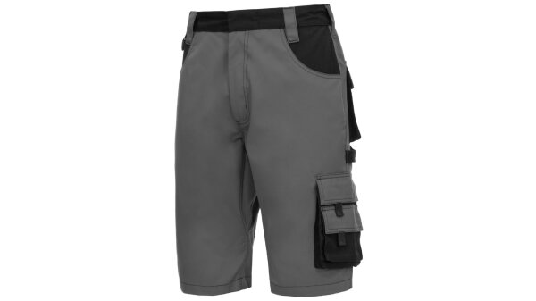 NITRAS Shorts "Motion Tex Plus" 65% Polyester, 35% grau/schwarz, 