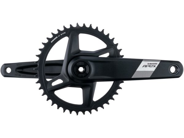 SRAM Kettenradgarnitur "Apex 1" 1-fach,  42 Zähne, 172,5 mm Kurbellänge, nur für Cannondale AI