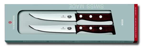 Wood, Steakmesser Set, 2tlg,12cm,gerade,mod. Ahorn,G