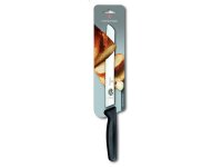 Brotmesser Wellenschliff, schwarz, 21 cm, Blister