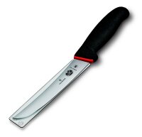 Dual Grip, Ausbeinmesser, 15cm, gerade, gebogen, schwarz/rot