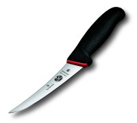 Dual Grip, Ausbeinmesser, 12cm, gerade,schmal,flex,schwarz/rot