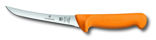 Swibo, Ausbeinmesser, 16cm, gerade, semi-flex, orange, SB-Hülle