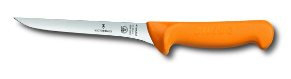 Swibo, Ausbeinmesser, 16cm, gerade, flex, orange, SB-Hülle