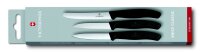 Swiss Classic, Gemüsemesser Set, 3tlg, schwarz