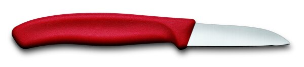 Swiss Classic Gemüsemesser, gerader Schnitt, 6cm, rot