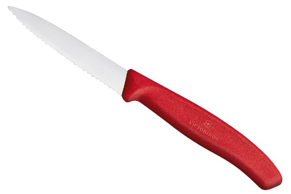 Gemüsemesser SwissClassic, Well., 8 cm, rot