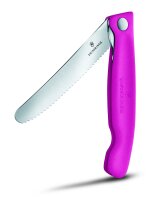 Swiss Classic, Picknick Messer, 11cm, Wellen, pink, B