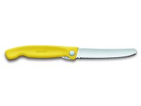 Swiss Classic, Picknick Messer, 11cm, Wellen, gelb, B