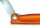 Swiss Classic, Picknick Messer, 11cm, Wellen, orange, B